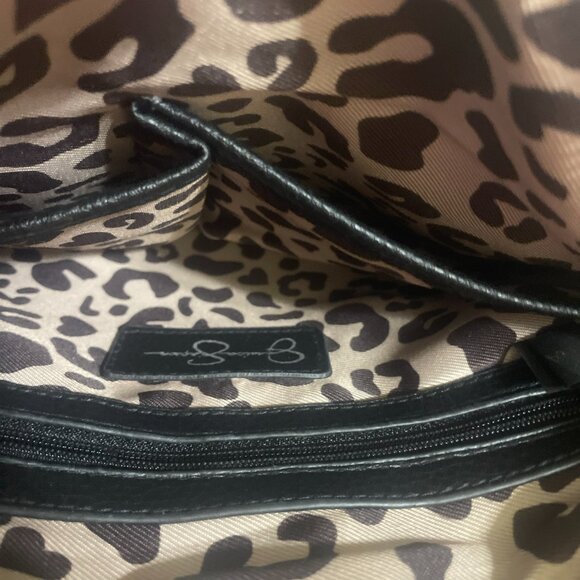 Jessica Simpson Shoulder /Crossbody /Wristlet- Black, Gray and Taupe Bag - Picture 10 of 14